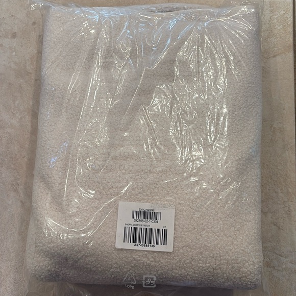 NWT Banana Republic Men’s Sherpa Quarter Snap Size LARGE TALL - Picture 8 of 9